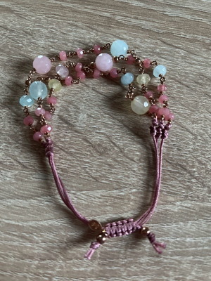 Gregio 925 bracelet pink gold silver like new