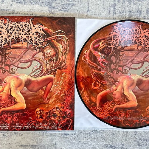 Visceral Disgorge Slithering Evisceration Picture LP new numbered
