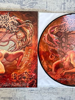 Visceral Disgorge Slithering Evisceration Picture LP new numbered