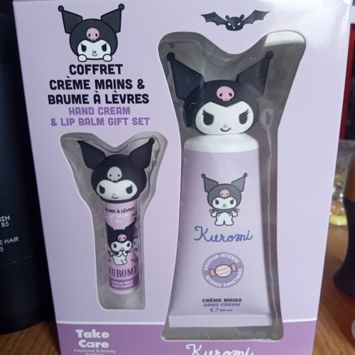Kuromi hand cream and lip balm gift set new