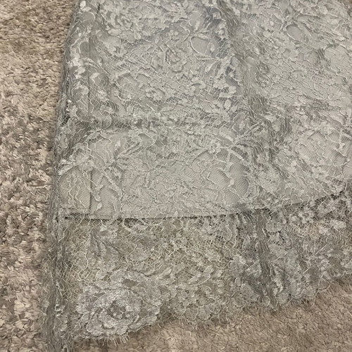 Sylvie Paris Vintage Silver Lace Dress XS like new