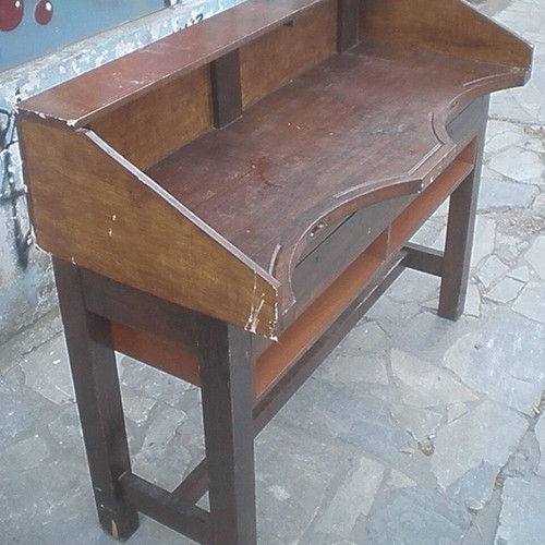 Jeweler Workbench Two-Seat Used With 2 Solid Wood Drawers