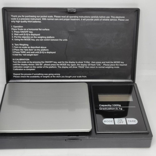 Digital Scale Professional-Mini like new, 1000g capacity, 0.1g precision