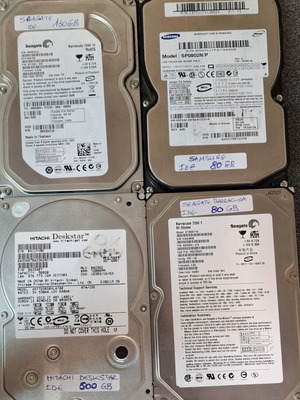 Vintage IDE PATA Hard Drives used, 6.4GB to 500GB for Retro PC