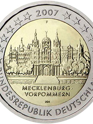 Γερμανία 2 Ευρώ 2007 Mecklenburg-Vorpommern καινούργιο
