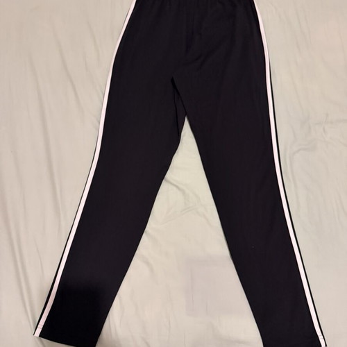 Adidas men's tracksuit pants new with tag, black with white stripes