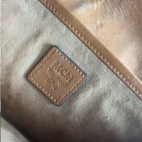 Original MCM Patricia Wallet-on-Chain crossbody bag, cognac