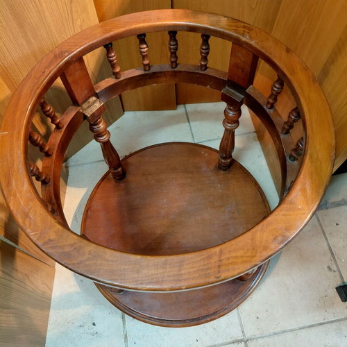 Solid Carved Antique Bar Table like new