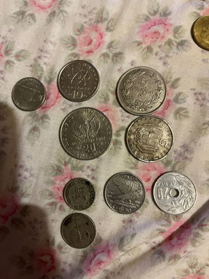 Various coins from different countries
