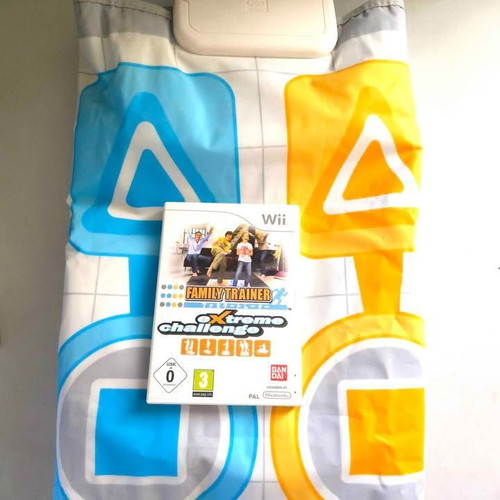 Nintendo Wii Family Trainer game with mat used