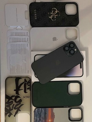 iPhone 14 Pro Max 256GB like new with accessories and power bank
