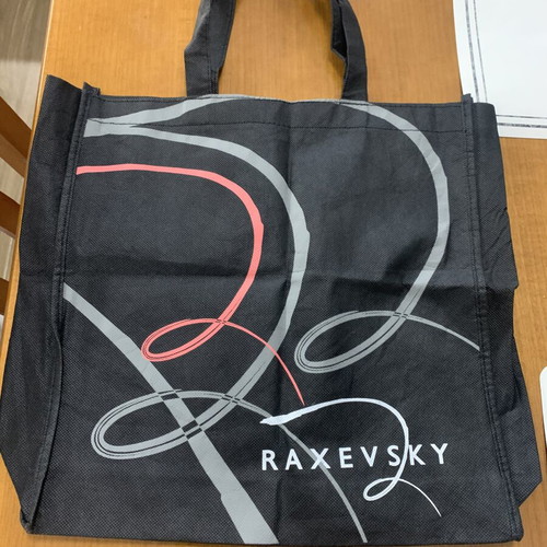 Raxevsky fabric shoulder bag, black, 39x36x10 cm