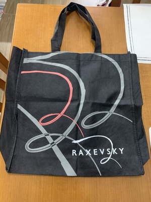 Raxevsky fabric shoulder bag, black, 39x36x10 cm