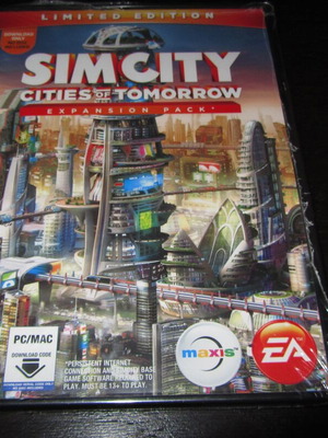 Sim City Cities of Tomorrow Expansion Limited Edition PC new