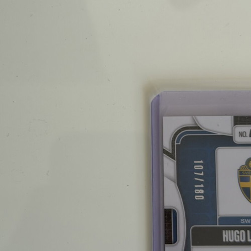 2026 Panini Prizm FIFA World Cup Hugo Larsson Yellow Wave Card