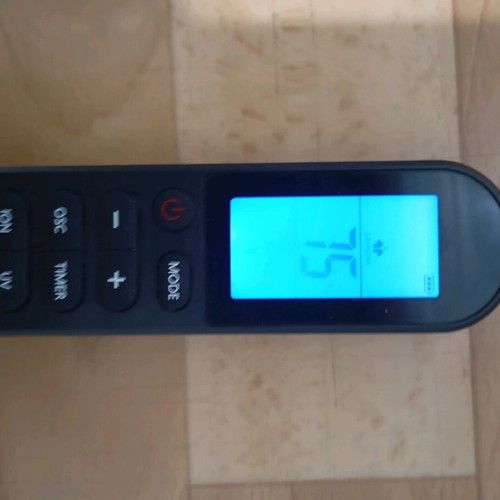 Remote control used for mirrors dehumidifier