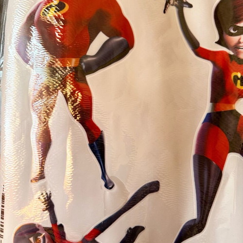 Wall sticker new with The Incredibles kids figures