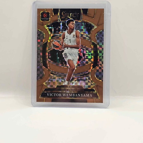 2025-26 Panini Select EuroLeague Victor Wembanyama Concourse Bronze Checker card /49
