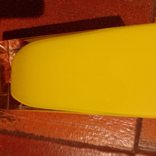 Glass vase yellow 00s used