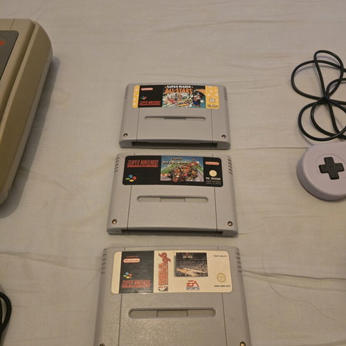 Super Nintendo Entertainment System with 3 games, used