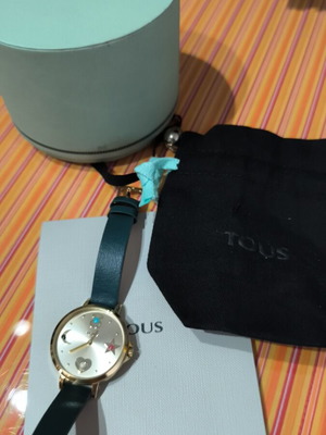Tous wristwatch women's like new, green and gold
