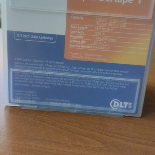 Quantum Super DLT tape storage cassette new, 160-320 GB