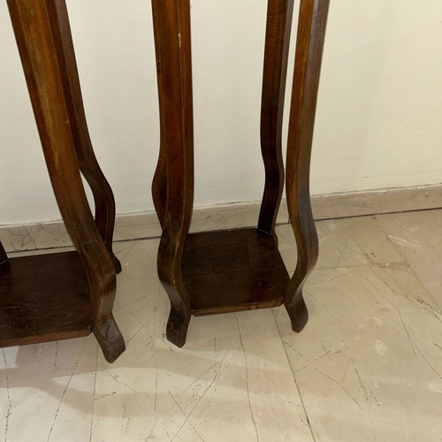 Vintage wooden plant stands set of 2, 1.04m, like new