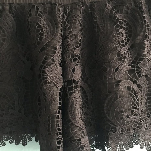 Black shorts with lace and inner lining, new, size S/M