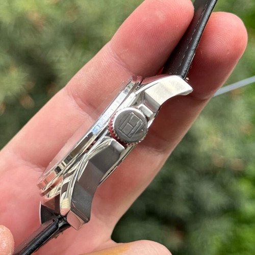 Tommy Hilfiger watch used with steel case and leather strap