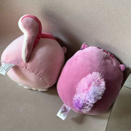 Sqishmallows set used, 2 pieces 20 cm each