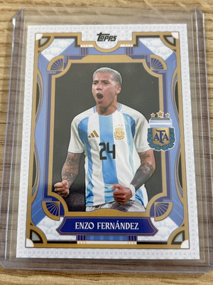 Enzo Fernandez Argentina winning card Topps 2024