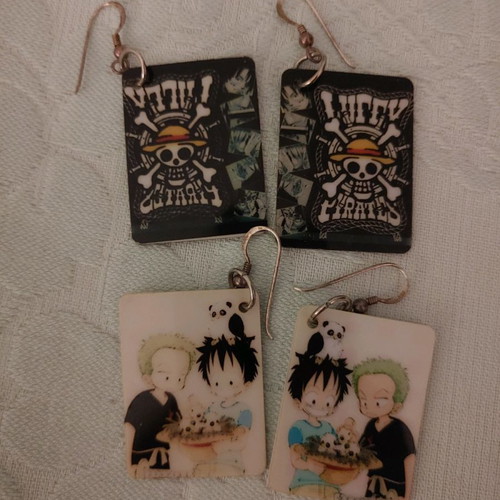 One Piece earrings from anime series