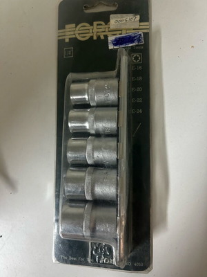 Torx Female Socket Set 1/2 Unused