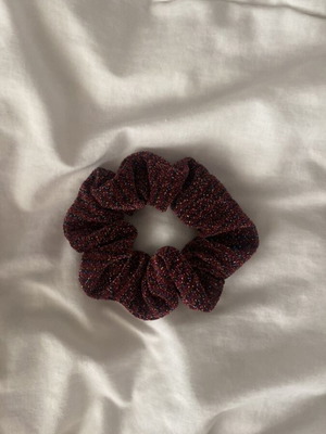 Scrunchie bordo glitter like new by Zara