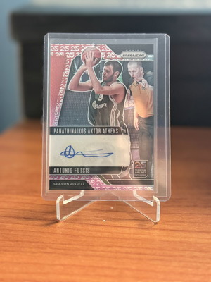 Panini EuroLeague Prizm Fotsis Auto 25th Anniversary card