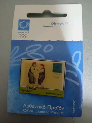 Καρφίτσα Ολυμπιακών Αγώνων 2004 σαν καινούργια, Αρκιστής