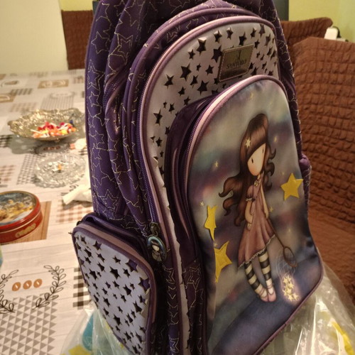 Sandoro school trolley bag used with laptop compartment