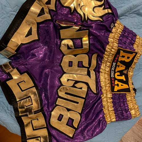 Muay Thai shorts RAJA vintage design Medium size new