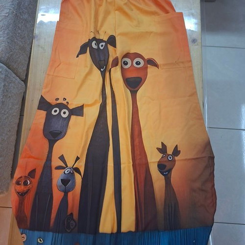 Playful women's wide pants size M new, multicolor