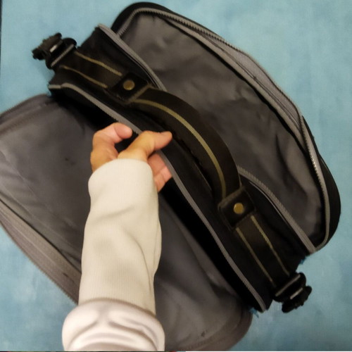 Delsey laptop bag briefcase like new, black and turquoise