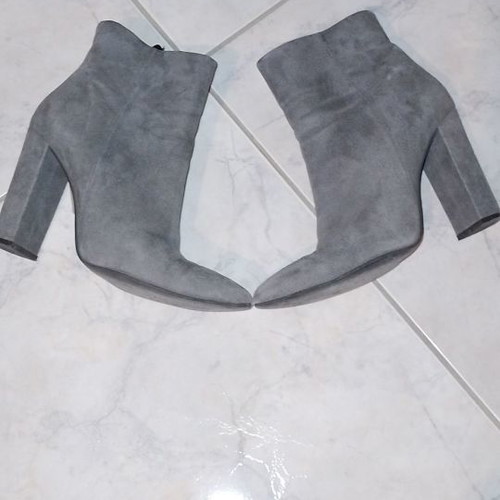 Suede ankle boots Mourtzi used, gray, size 38