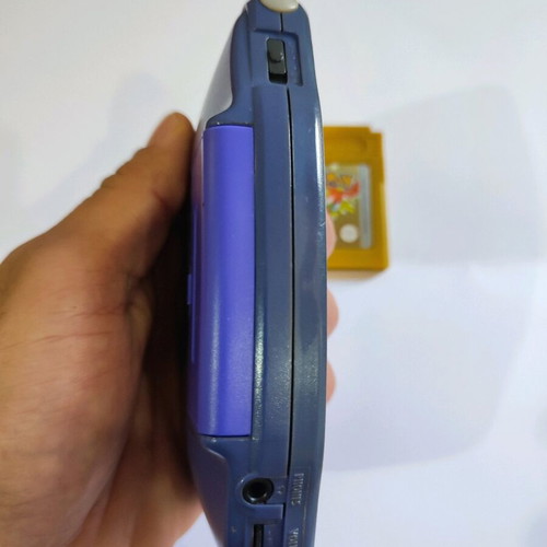 Game Boy Advance Nintendo Console used with Pokémon Gold cartridge