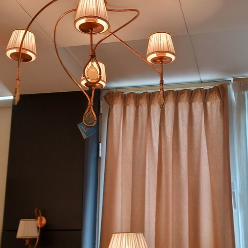Ceiling lights new, 5-light chandelier and 4-light fixture
