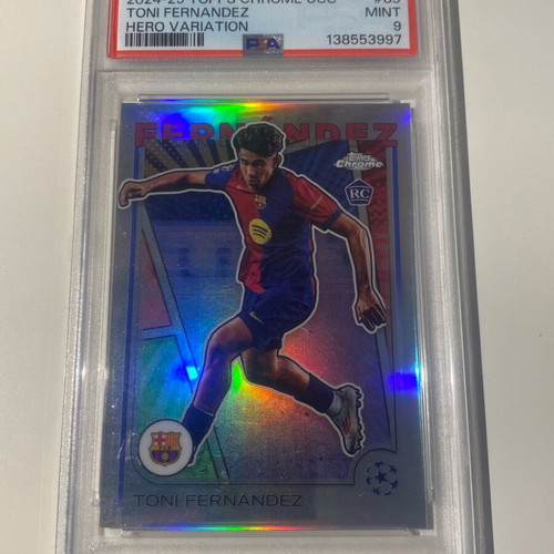 Toni Fernandez SSP Hero Variation PSA 9 Topps Chrome Rookie Card