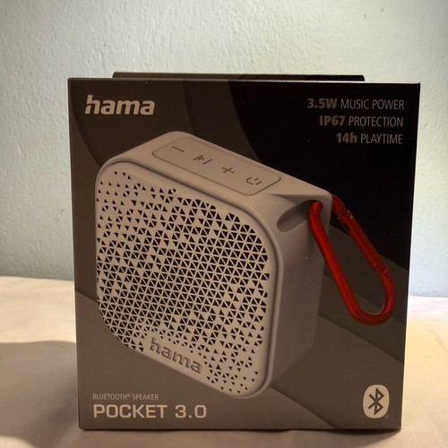 Hama Pocket 3.0 portable Bluetooth speaker new, waterproof IP67