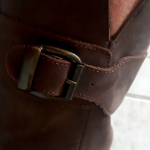 Zara boots size 39 used, genuine brown leather