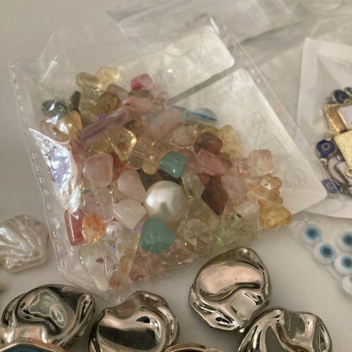 Craft supplies like new, set with beads and decorative elements