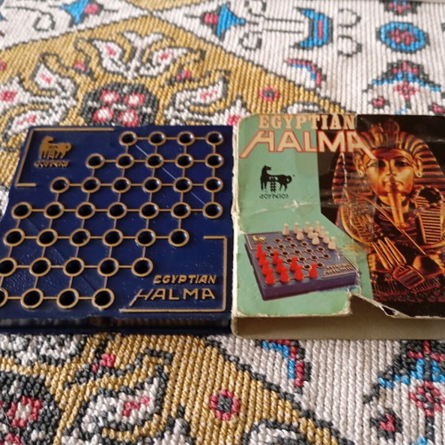 Egyptian Halma board game used from Doureios company