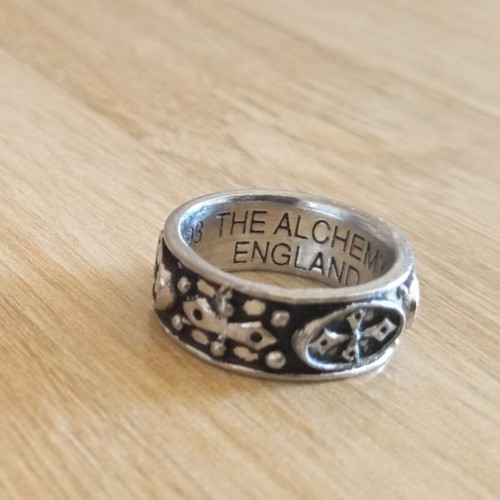 Gothic ring like new, The Alchemy Carta, size 52