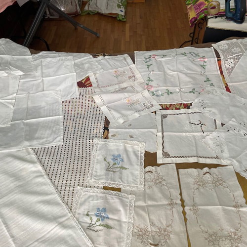 Vintage napkins used, pack of 20